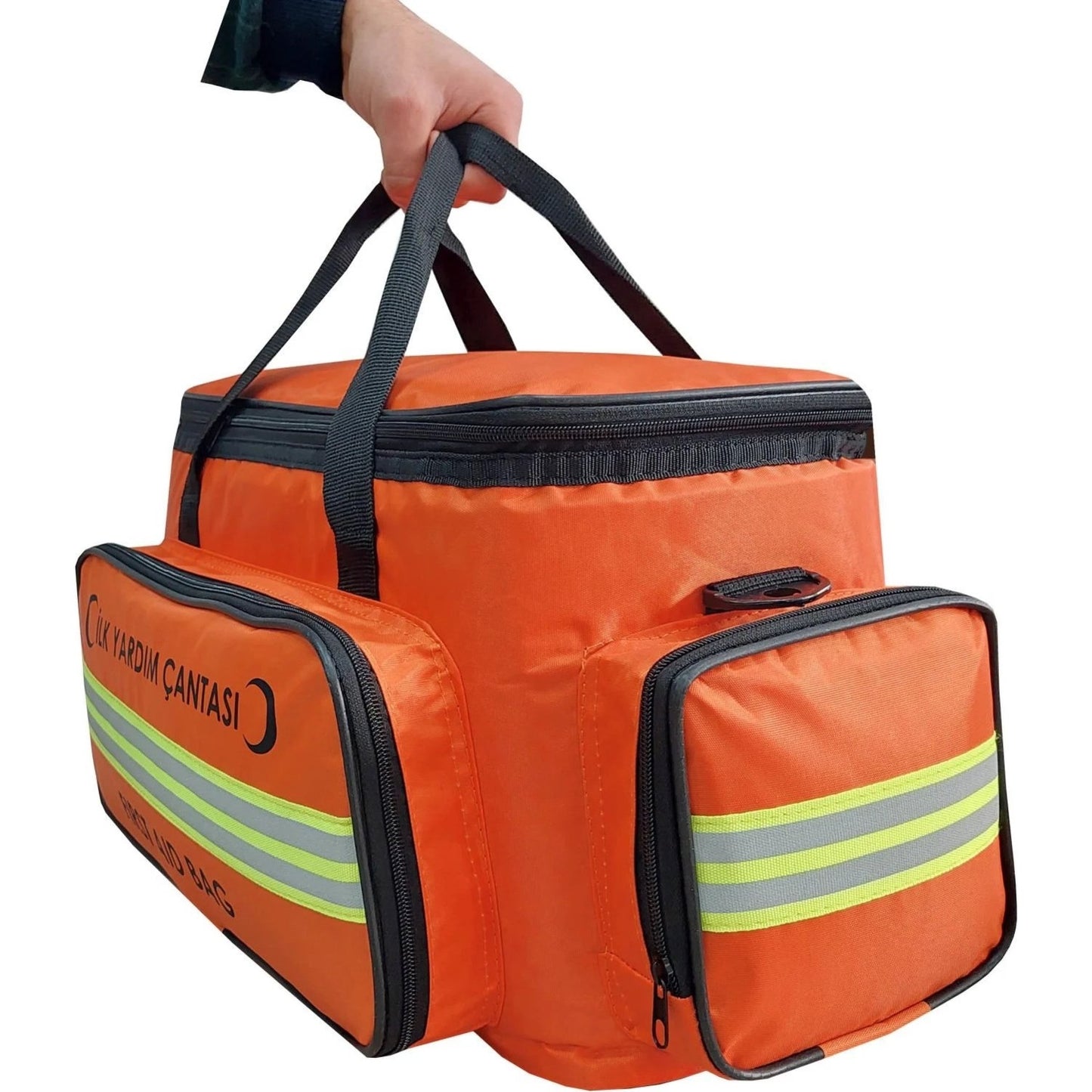 İlk Yardım Ve Travma Çantası Turuncu Büyük Boy 53x25x25 cm