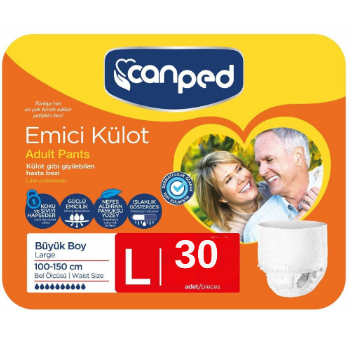 Canped Emici Külot Bez Büyük Boy - Large - 30 adet