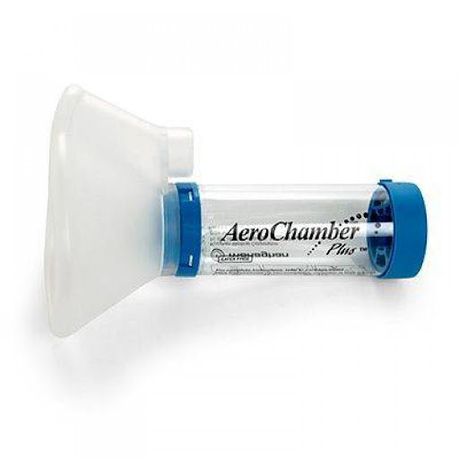 Aerochamber Flow-Vu Mavi Yetişkinler Için 5 Yaş+ Maskeli Mavi