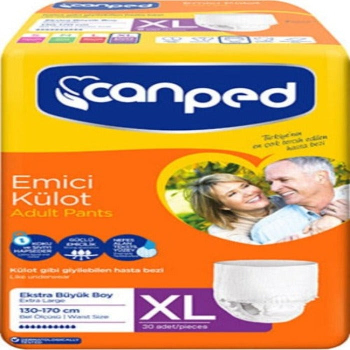 Canped Emici Külot Bez Extra Büyük Boy - XLarge - 30 Adet
