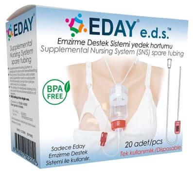 Eday eds Emzirme Destek Sistemi Yedek Hortumu 20 li Paket